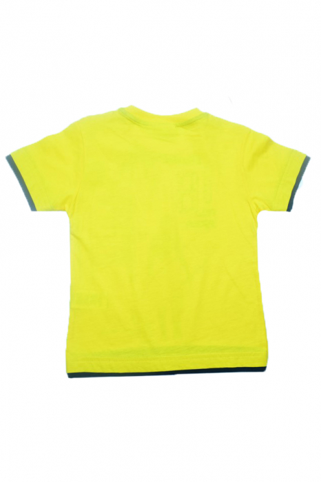 Tricou cu maneca scurta pentru baieti Wendee DY101269-2-134, Galben [3]