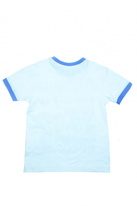 Tricou cu maneca scurta pentru baieti Wendee DY101272-1A-98, Alb [3]