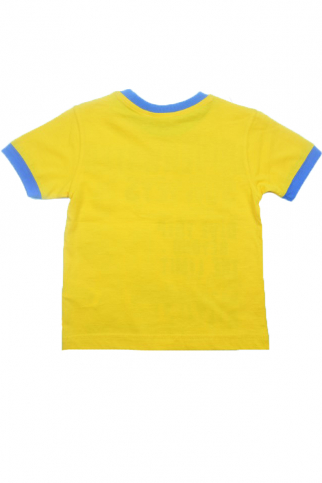 Tricou cu maneca scurta pentru baieti Wendee DY101272-1G-98, Galben [3]