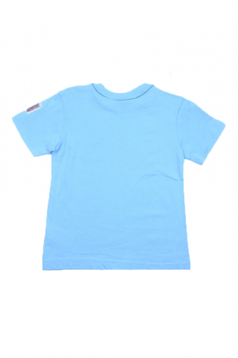 Tricou cu maneca scurta pentru baieti Wendee DY101289-1-104, Albastru [4]