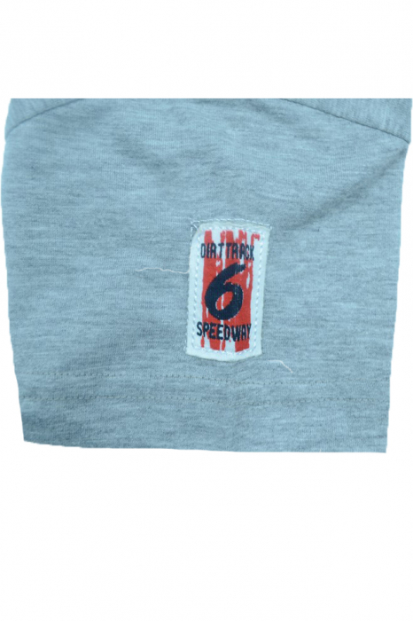 Tricou cu maneca scurta pentru baieti Wendee DY101289-1G-98, Gri [3]
