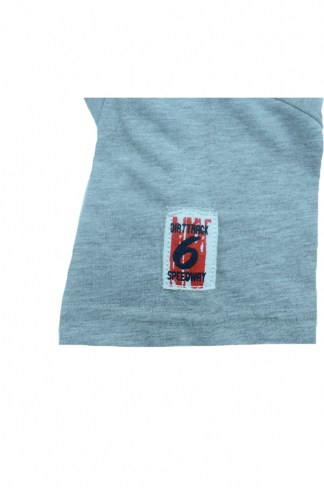 Tricou cu maneca scurta pentru baieti Wendee DY101289-2-140, Gri [3]