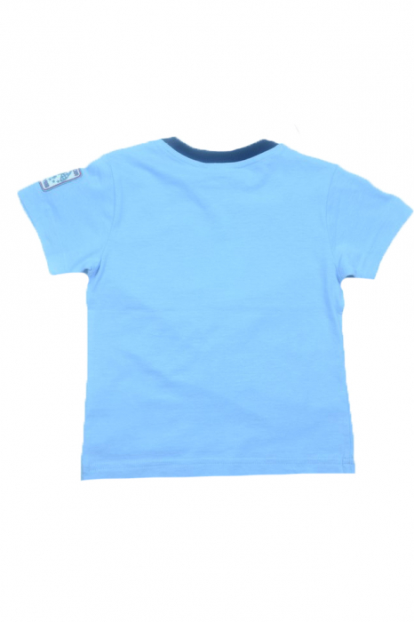 Tricou cu maneca scurta pentru baieti Wendee DY101290-1-104, Albastru [4]