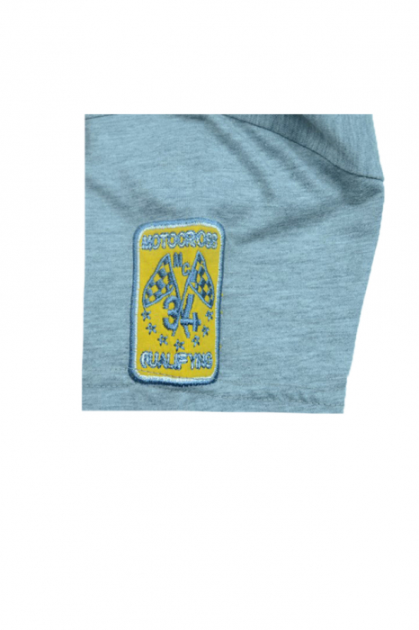 Tricou cu maneca scurta pentru baieti Wendee DY101290-2-128, Gri [3]