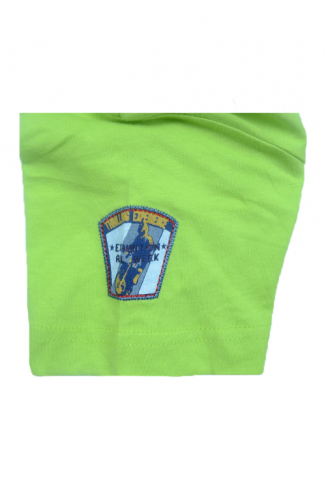 Tricou cu maneca scurta pentru baieti Wendee DY101291-1-122, Verde [3]