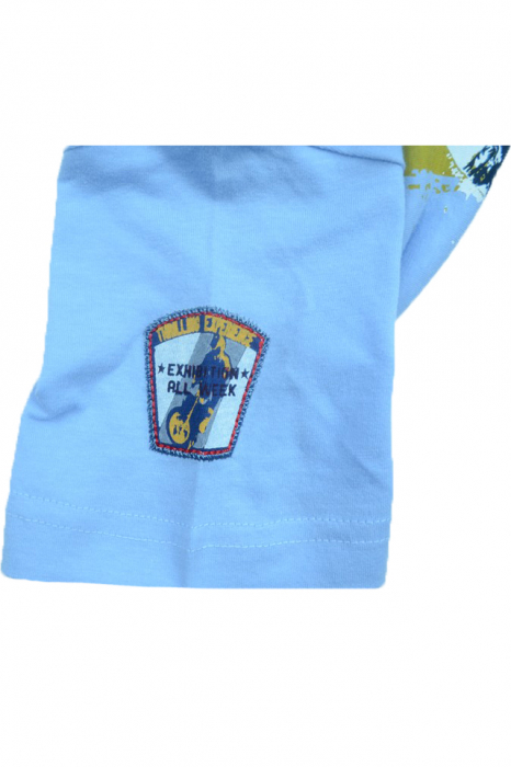 Tricou cu maneca scurta pentru baieti Wendee DY101291-1A-98, Albastru [3]