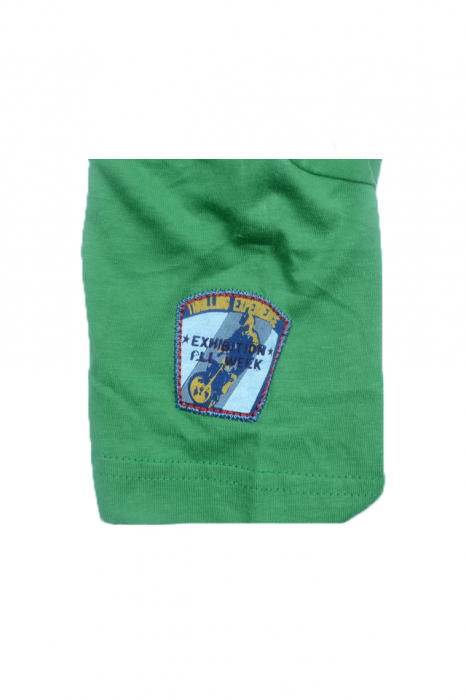 Tricou cu maneca scurta pentru baieti Wendee DY101291-1V-104, Verde [3]