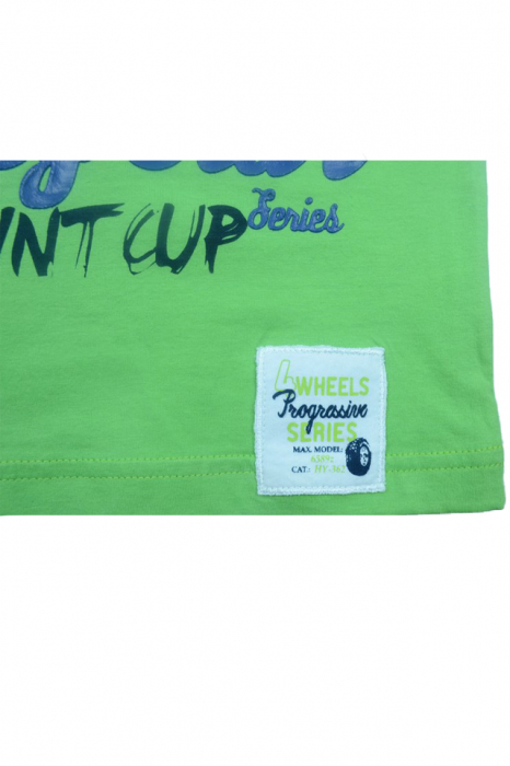 Tricou cu maneca scurta pentru baieti Wendee DY101292-1-110, Verde [2]