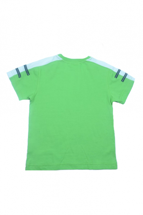 Tricou cu maneca scurta pentru baieti Wendee DY101292-1-110, Verde [5]