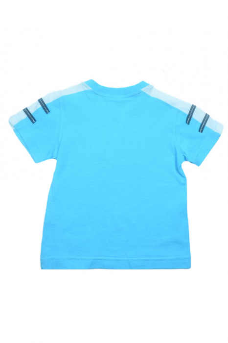 Tricou cu maneca scurta pentru baieti Wendee DY101292-1A-98, Albastru [5]