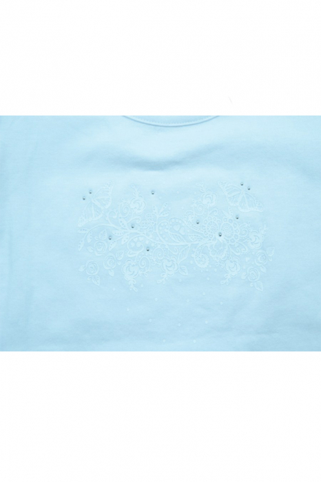 Tricou cu maneca scurta pentru fete Atut 5340-110, Alb [2]