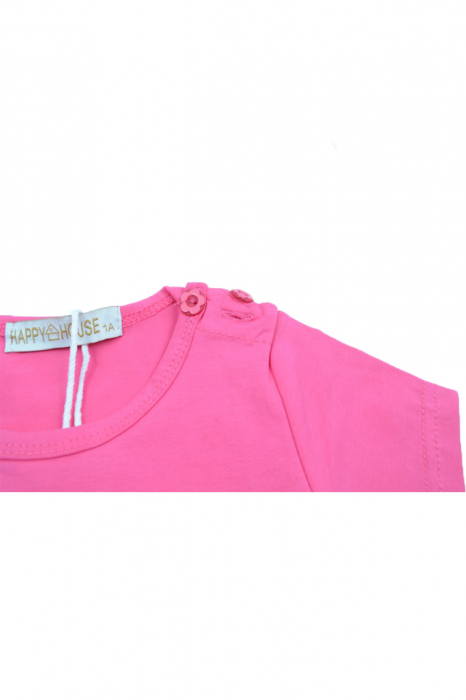 Tricou cu maneca scurta pentru fete Happy House WB-2548F-98, Fucsia [4]