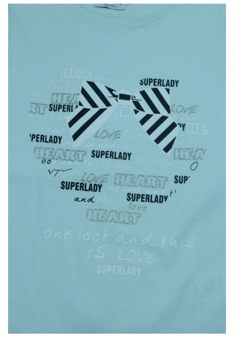 Tricou cu maneca scurta pentru fete Wendee BV10500259-2A-128, Alb [3]