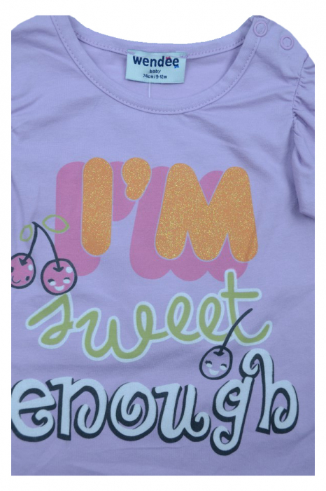 Tricou cu maneca scurta pentru fete Wendee BV10500274, Mov [3]