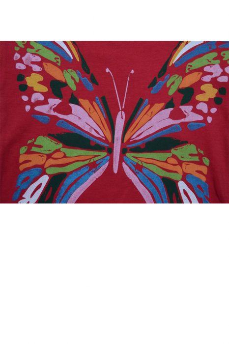 Tricou cu maneca scurta pentru fete Wendee BV10500279, Rosu [3]