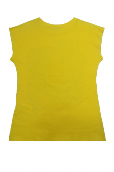 Tricou cu maneca scurta pentru fete Wendee DY102148-2-140, Galben [2]