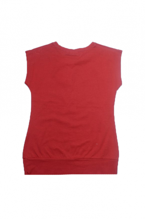 Tricou cu maneca scurta pentru fete Wendee DY102152-2-128, Rosu [2]