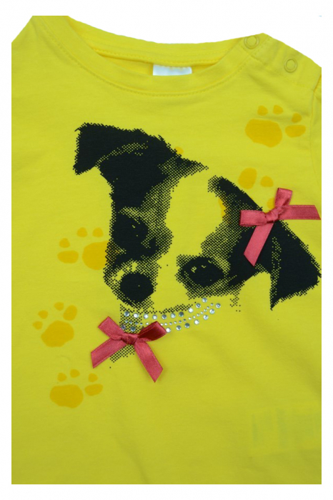 Tricou cu maneca scurta pentru fete Wendee DY102192, Galben [3]