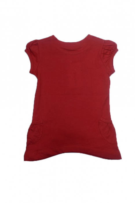 Tricou cu maneca scurta pentru fete Wendee DY39121-1R-98, Rosu [3]