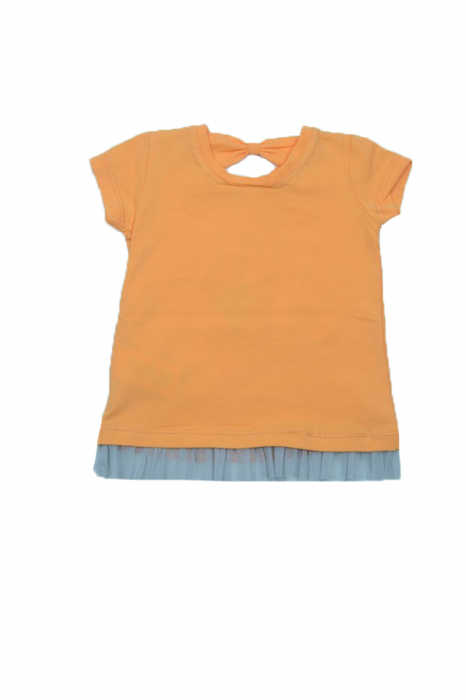 Tricou cu maneca scurta pentru fete Wendee OZMY102857-0P-39564, Portocaliu [2]