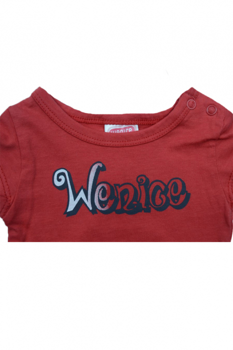 Tricou cu maneca scurta pentru fete Wenice BL06200002-0, Rosu [3]