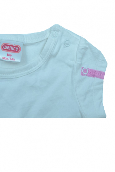 Tricou cu maneca scurta pentru fete Wenice BL10500144, Alb [2]