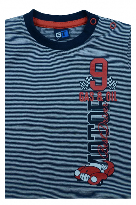 Tricou cu maneca scurta pentru baieti GT GT-5032G, Gri [3]