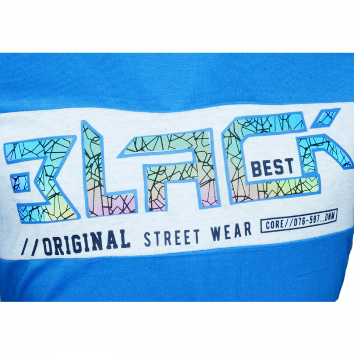 Tricou cu maneca scurta pentru baieti Happy House HB-8171-128-cm, Albastru [4]