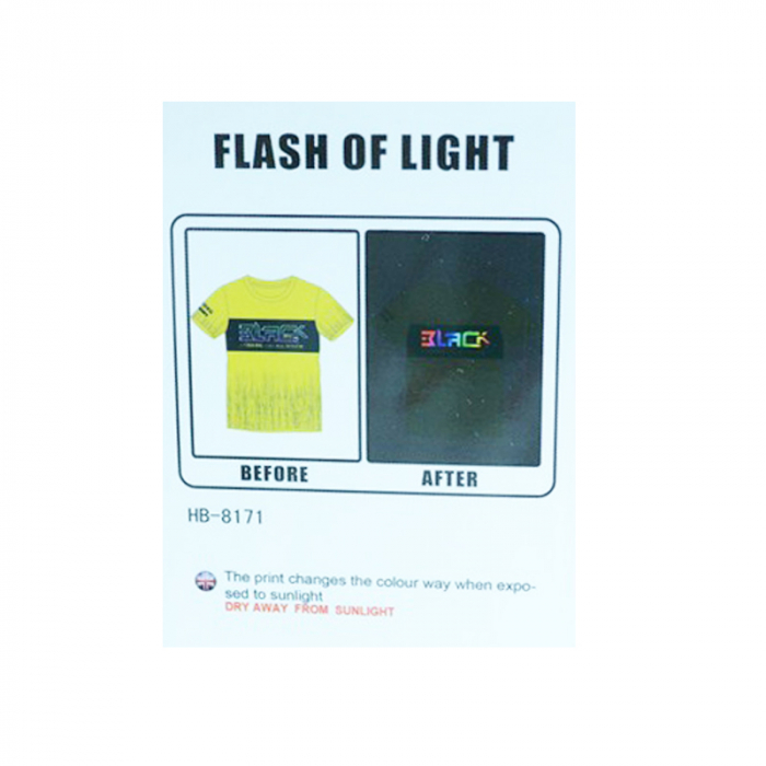 Tricou cu maneca scurta pentru baieti Happy House HB-8171GA-128-cm, Galben [5]