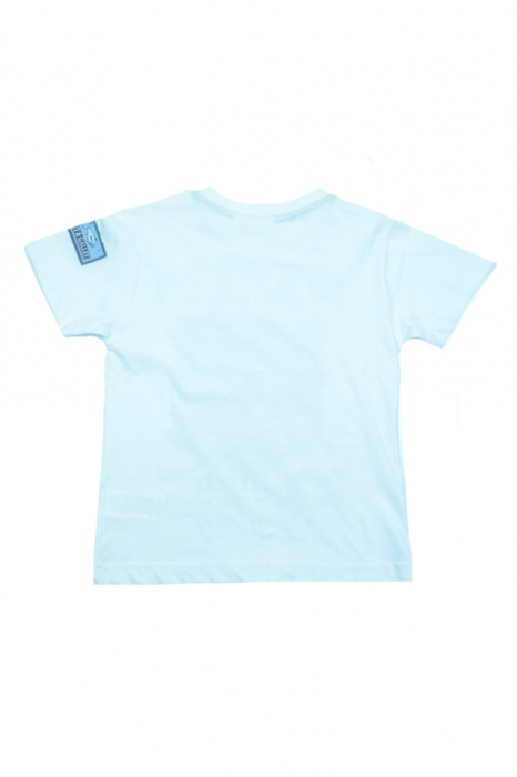 Tricou cu maneca scurta pentru baieti Wendee DY101248-1A-104, Alb [4]