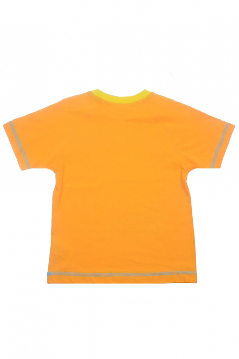 Tricou cu maneca scurta pentru baieti Wendee DY101266-1-98, Portocaliu [3]