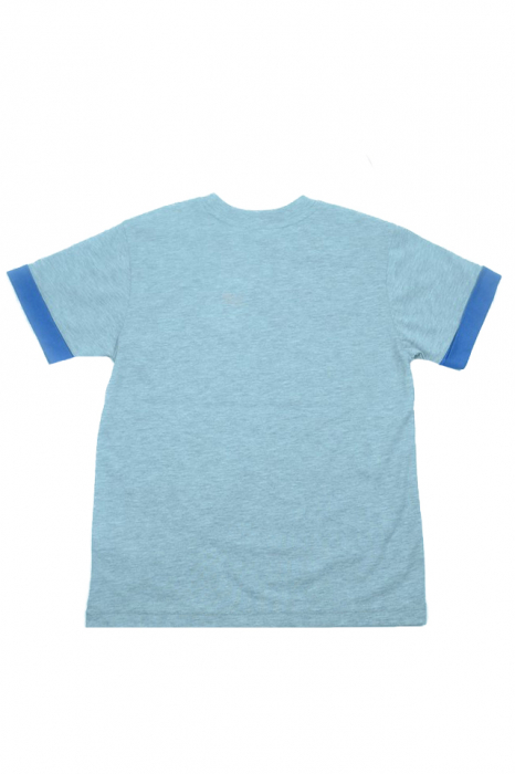 Tricou cu maneca scurta pentru baieti Wendee DY101302-2G-128, Gri [3]