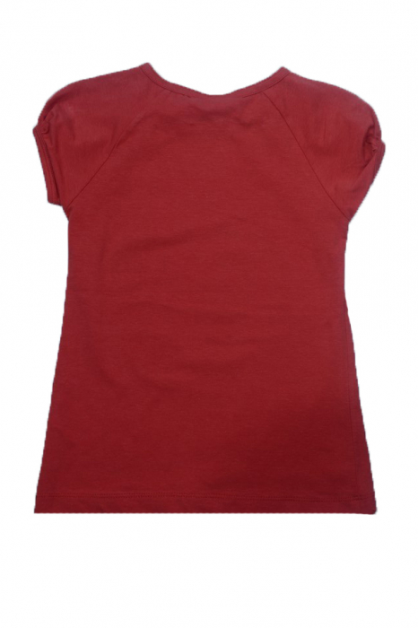 Tricou cu maneca scurta pentru fete Wendee DY102122-2-128, Rosu [2]
