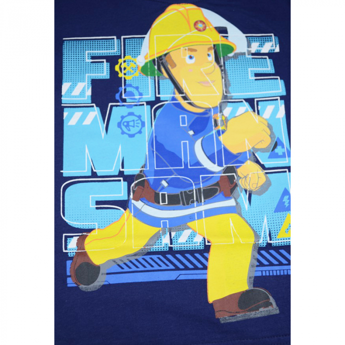 Tricou pentru baieti E Plus M Pompierul Sam TPBE-4-110-cm, Bleumarin [3]