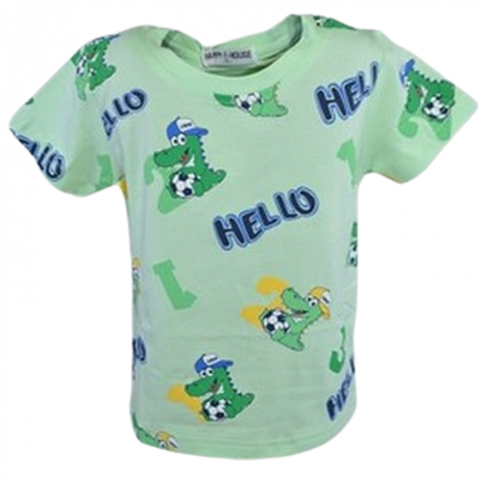 Tricou pentru baieti Happy House HH-0606-5, Verde [1]