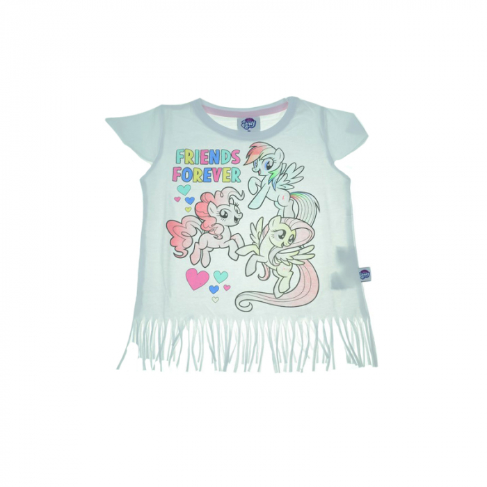 Tricou pentru fete E Plus M Little Pony 2605A-110-cm, Alb [1]