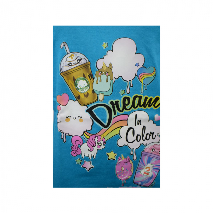 Tricou pentru fete E Plus M Poopsie 366423-110-cm, Albastru [3]