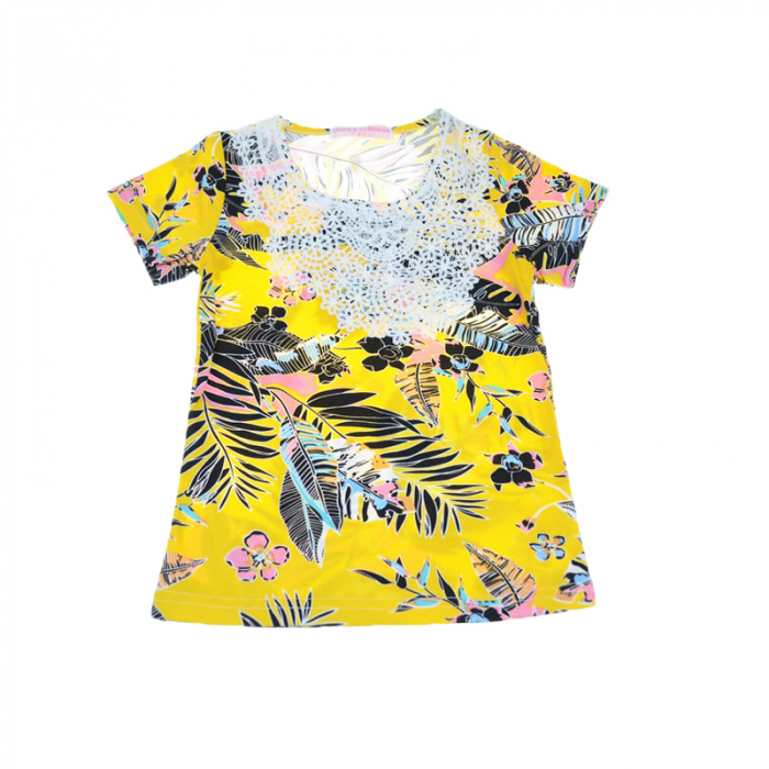 Tricou pentru fete Happy House CVC-1550-116-cm, Multicolor [1]