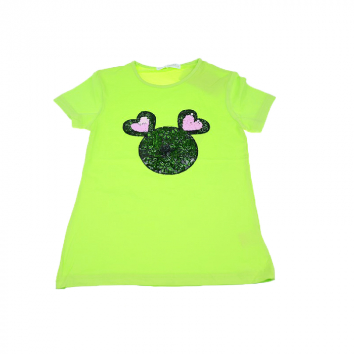 Tricou pentru fete Happy House Minnie Mouse WB-2782-128-cm, Verde [1]