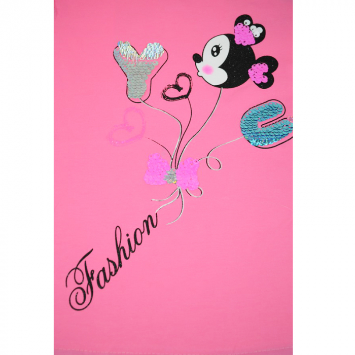 Tricou pentru fete Happy House WB-2763, Fucsia [3]