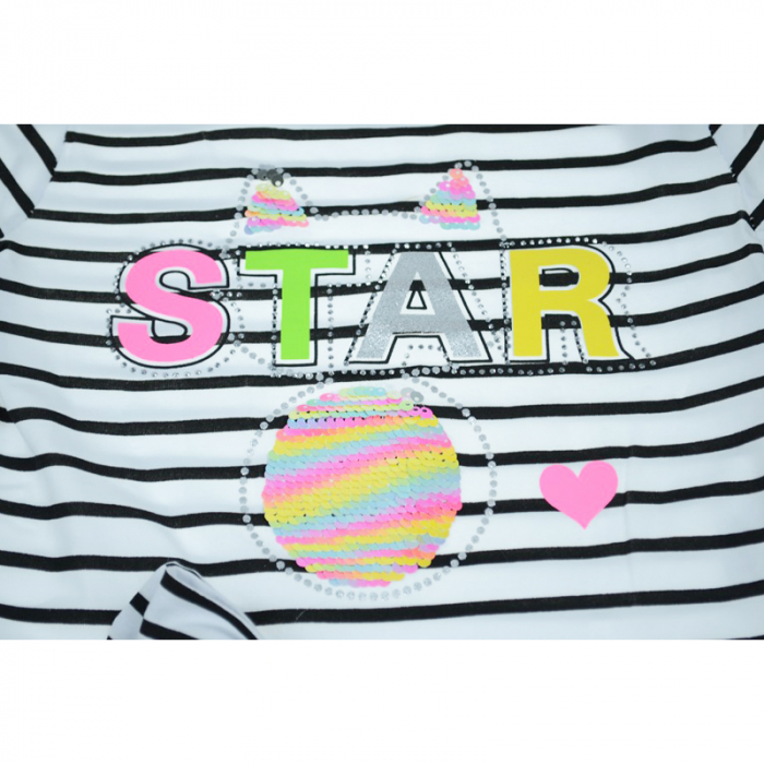 Tricou pentru fete Happy House WB-2783A-128-cm, Alb [3]