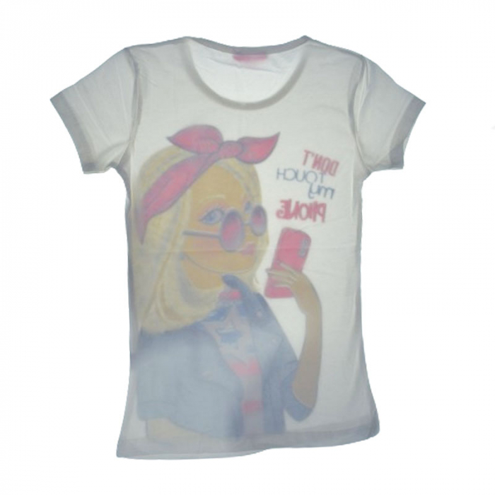 Tricou pentru fete Mini Junior KK4063, Alb [2]