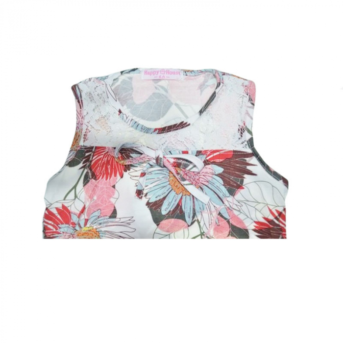 Tricou tip tunica pentru fete Happy House CVC-1553, Multicolor [3]