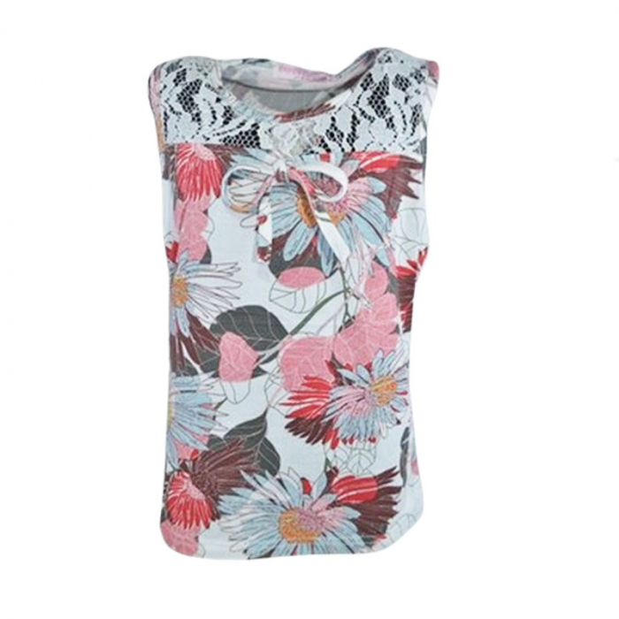 Tricou tip tunica pentru fete Happy House CVC-1553, Multicolor [1]