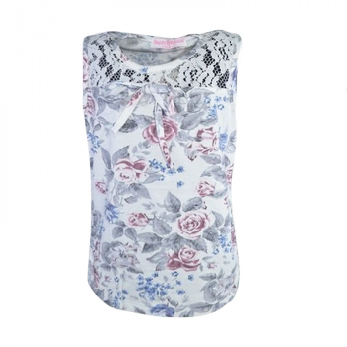 Tricou tip tunica pentru fete Happy House CVC-1553-1, Multicolor [1]