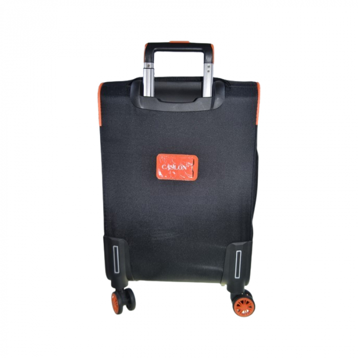 Troler cu 4 roti cu rotatie 360° detasabile, 70 x 46 x 30 cm, Textil, Flexibil si rezistent, Mini Junior 250225, Negru [6]