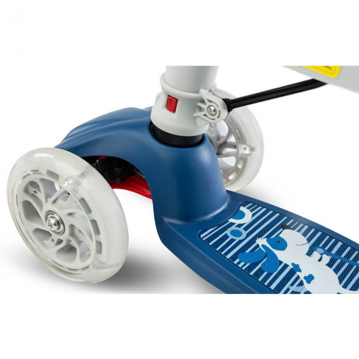 Trotineta cu 3 roti, leduri si sezut pentru copii Toyz Tixi TTT-AL, Multicolor [3]