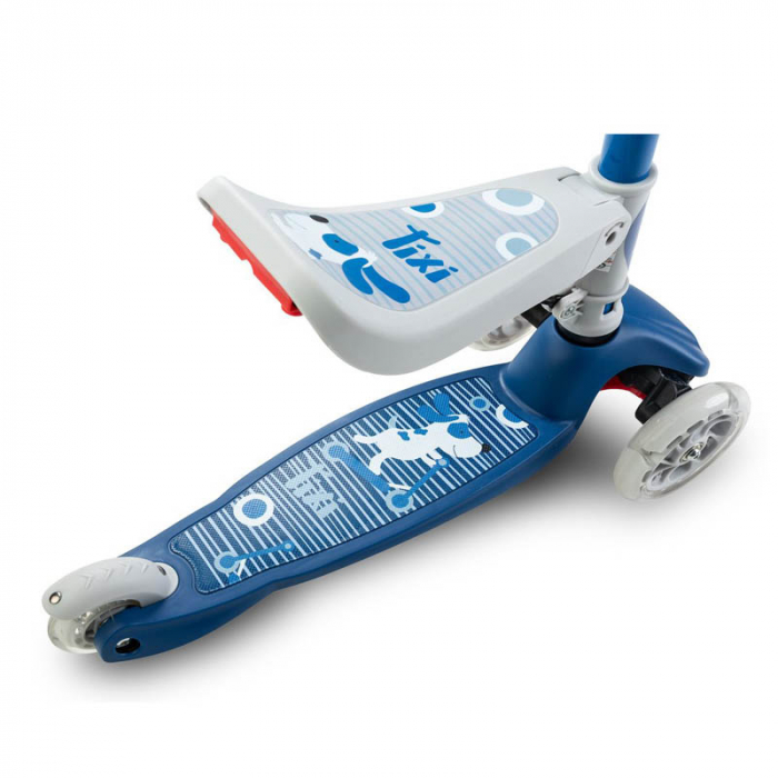 Trotineta cu 3 roti, leduri si sezut pentru copii Toyz Tixi TTT-AL, Multicolor [9]