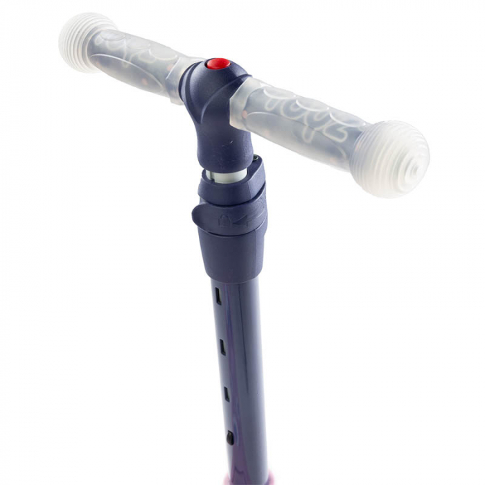 Trotineta cu 3 roti, leduri si sezut pentru copii Toyz Tixi TTT-RZ, Multicolor [8]