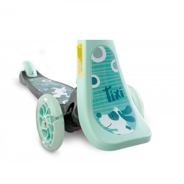 Trotineta cu 3 roti, leduri si sezut pentru copii Toyz Tixi TTT-T, Multicolor [2]
